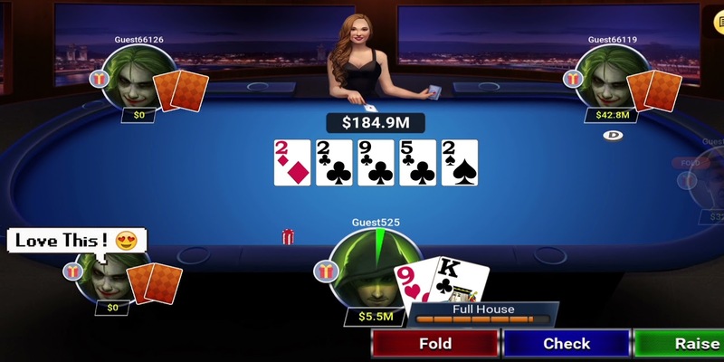 Các vòng chơi khi đánh bài poker tại nhà cái V9bet